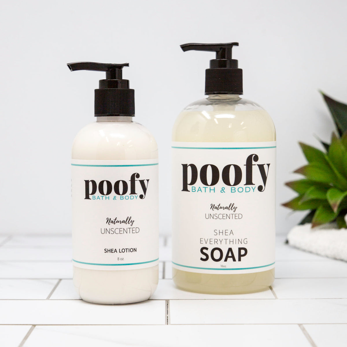 Poofy Organics bath and body essentials
